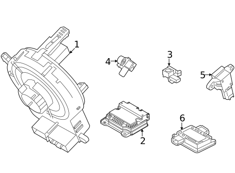 Air Bag Components for 2024 Genesis GV70 #1