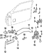 16637570 - Body: Lock Actuator for Buick: Skylark | Oldsmobile: Achieva | Pontiac: Grand Am Image