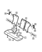 68460598AA - Interior Trim: Rear Seat Cushion Frame for Mopar Image