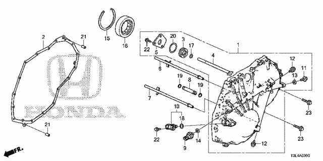 AT Left Side Cover (CVT) for 2016 Honda Accord #0