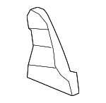 15901549 - : Medium Titanium Rear Driver Side Seat Recliner Inner Cover for Buick: Enclave | GMC: Acadia | Saturn: Outlook Image