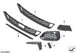 51118098670 - : Grille, Air Intake, Open, Right for BMW Image