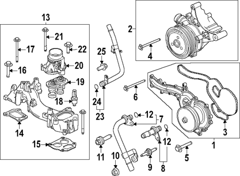 Water Pump for 2024 Ford F-450 Super Duty #0