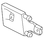 YC3Z3D746CA - Cooling System: Power Steering Cooler for Ford Image