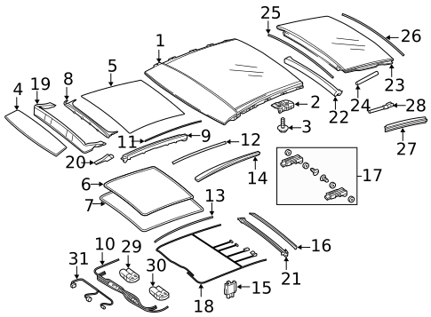 Sunroof for 2016 Mercedes-Benz GLA250 #0