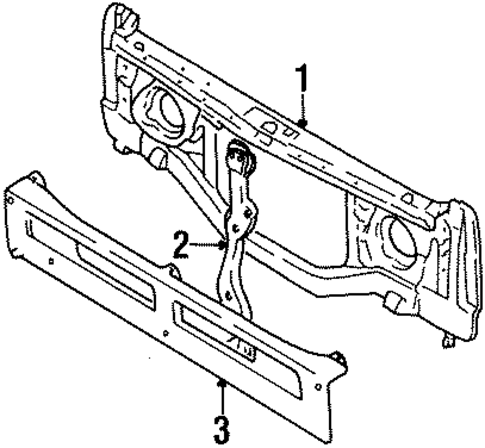 Radiator Support for 1988 Isuzu Trooper #0