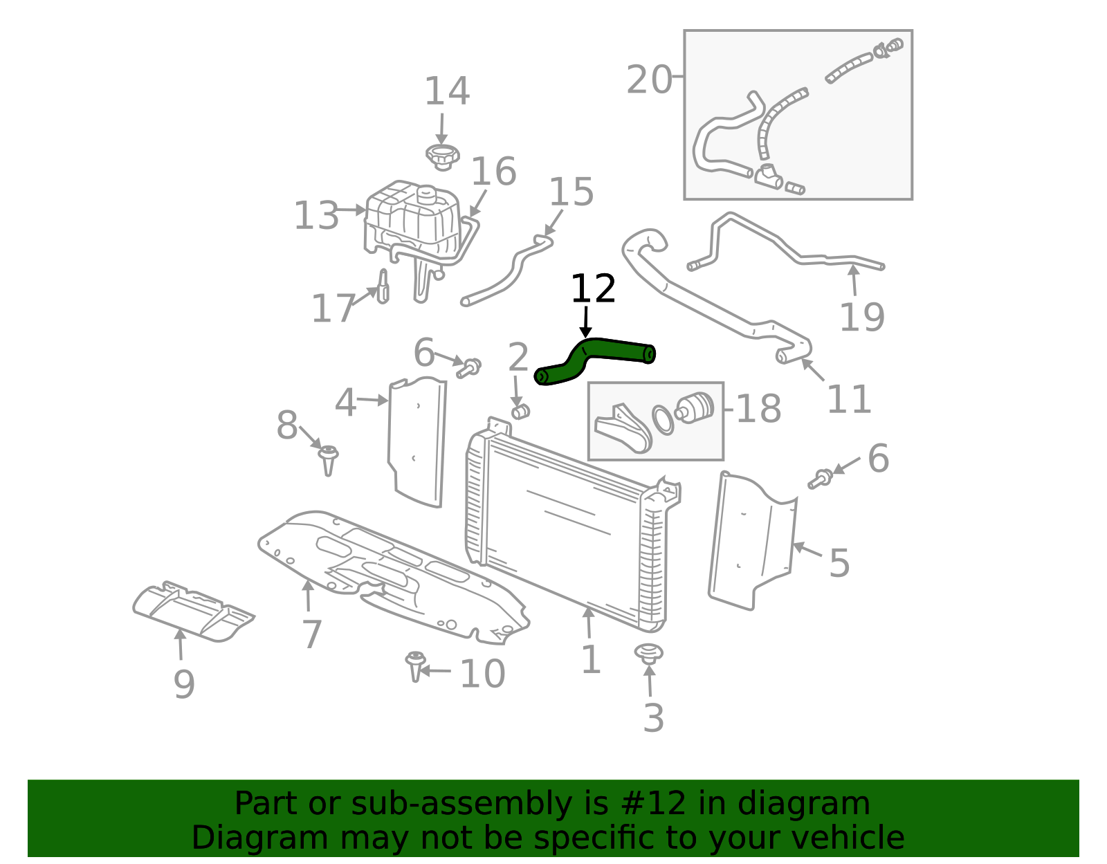 22827735 - Radiator Outlet Hose | Londoff Discount Parts