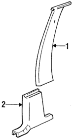 V716JX9 - Body: Center Pillar Trim for Chrysler: Imperial, New Yorker Image
