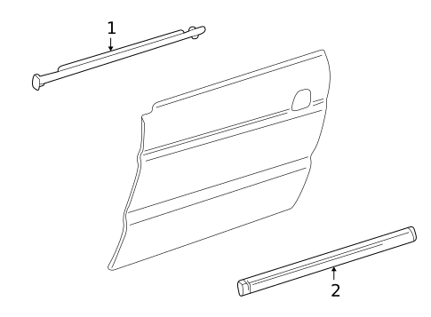 Exterior Trim - Door for 2003 Land Rover Freelander #0