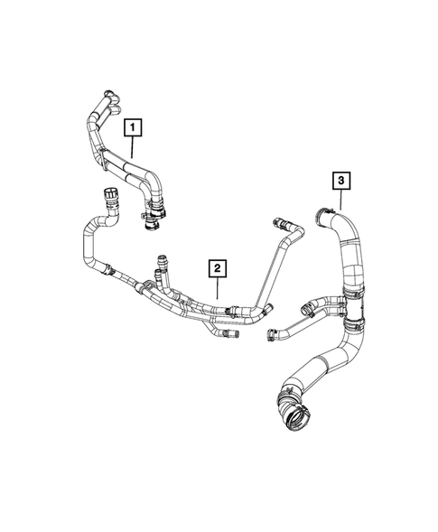 Air Conditioner and Heater Plumbing for 2020 Ram 1500 #3