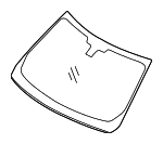 LR106971 - : Windshield for Land-Rover Image