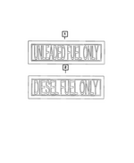 68403789AC - Labels: Diesel Fuel Label for Mopar Image