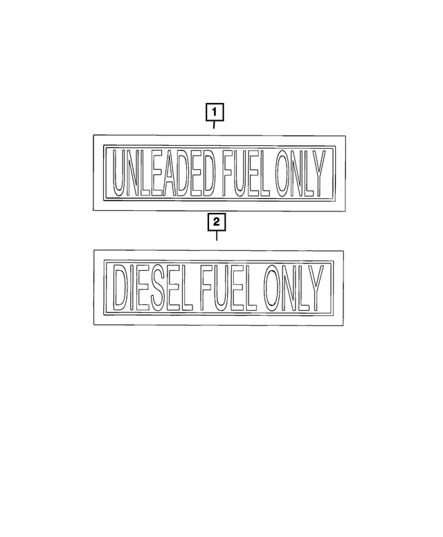 « 68403789AC – Labels : Carburant Diesel Etiquette pour Mopar Image »