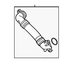 11538650983 - Cooling System: Water Pipe for BMW: 540i, 540i xDrive, 740i, 740i xDrive, 745e xDrive, 840i, 840i Gran Coupe, 840i xDrive, 840i xDrive Gran Coupe, M2, M240i, M240i xDrive, M340i, M340i xDrive, M440i, M440i Gran Coupe, M440i xDrive, M440i xDrive Gran Coupe, X3, X4, X5, X6, X7, Z4 Image