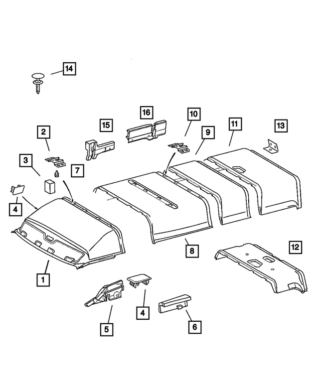 1BH88CSTAA - Interior Trim: Headliner Plug for Mopar Image
