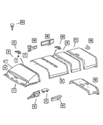 5123473AA - Interior Trim: Front Headliner for Mopar Image