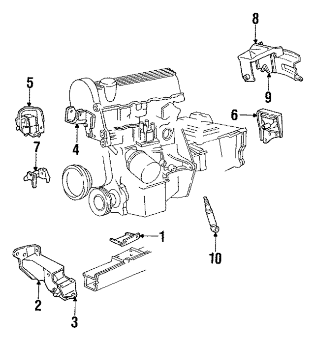 5252351 - Engine: Mount for Mopar Image