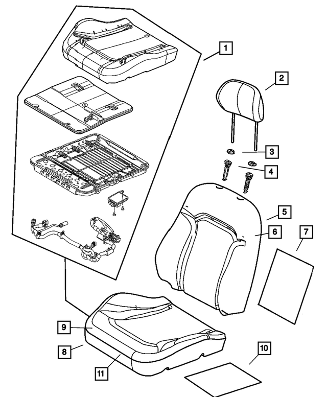 5066563AA - Interior Trim: Headrest Sleeve for Mopar Image