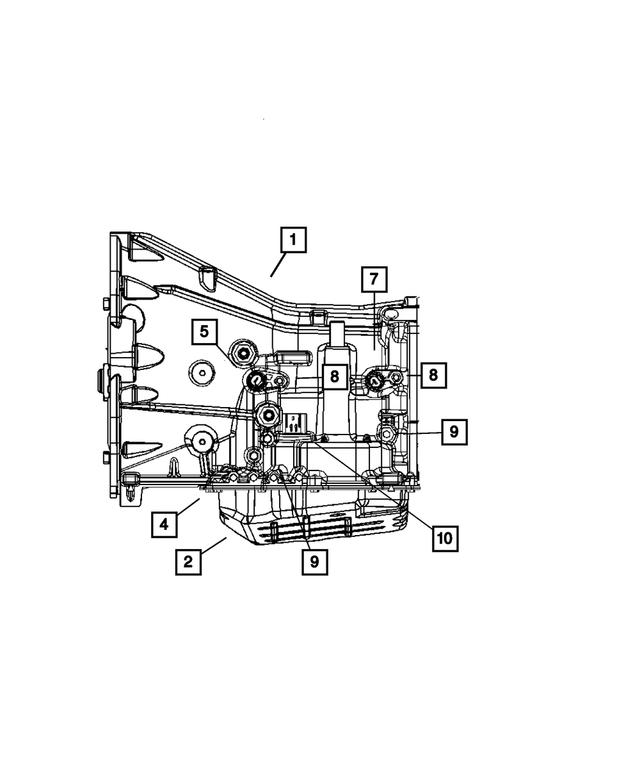 52852912AB - Automatic Transaxle 4 Speed: Transmission Oil Pan for Mopar Image