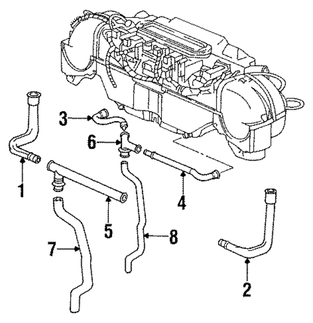 96457251101 - HVAC: Drain Tube for Porsche Image