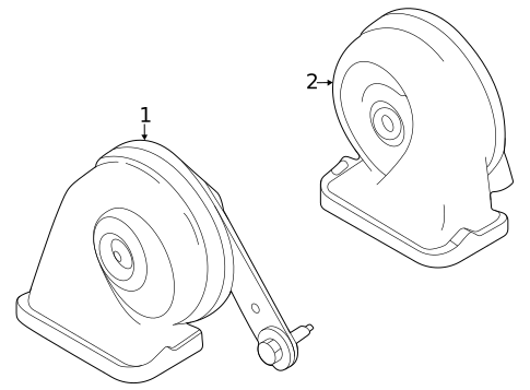Horn for 2022 Land Rover Discovery Sport #0
