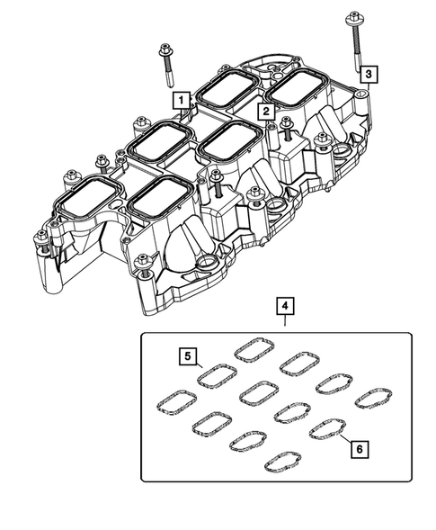 Manifolds and Vacuum Fittings for 2014 Dodge Charger #1