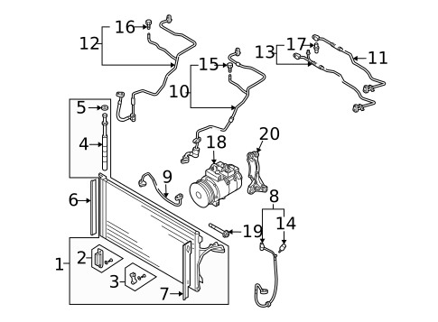 A/C Condenser & Evaporator for 2008 Volkswagen Touareg #0