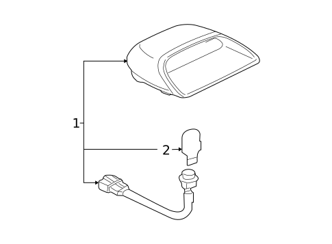 High Mounted Stop Lamp for 2009 Subaru Legacy #0