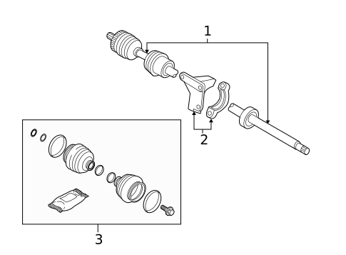Drive Axles for 2009 Volvo C70 #0
