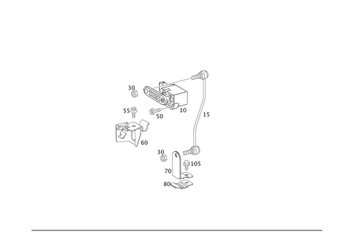 Regulation of Dynamic Headlamp Range Control, Rear for 2006 Mercedes-Benz CLK500 #0