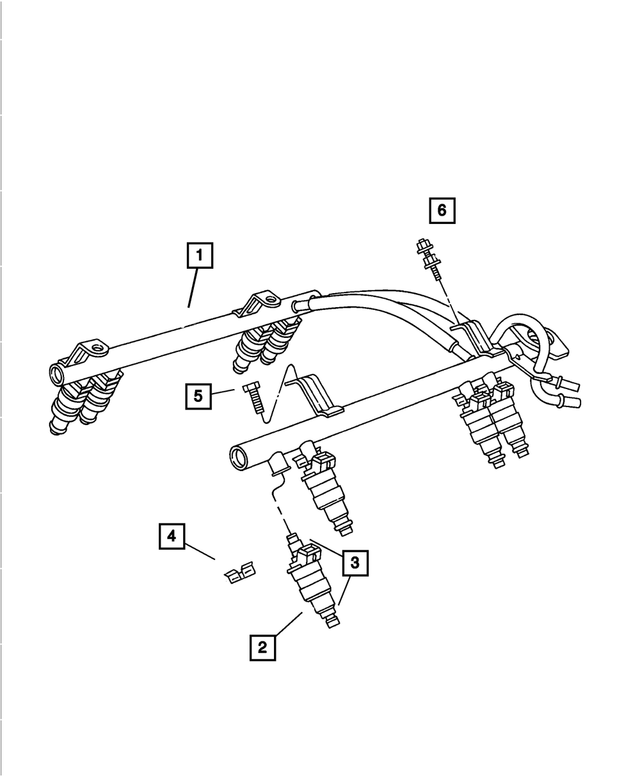 53013490AA - : Fuel Injector for Mopar Image