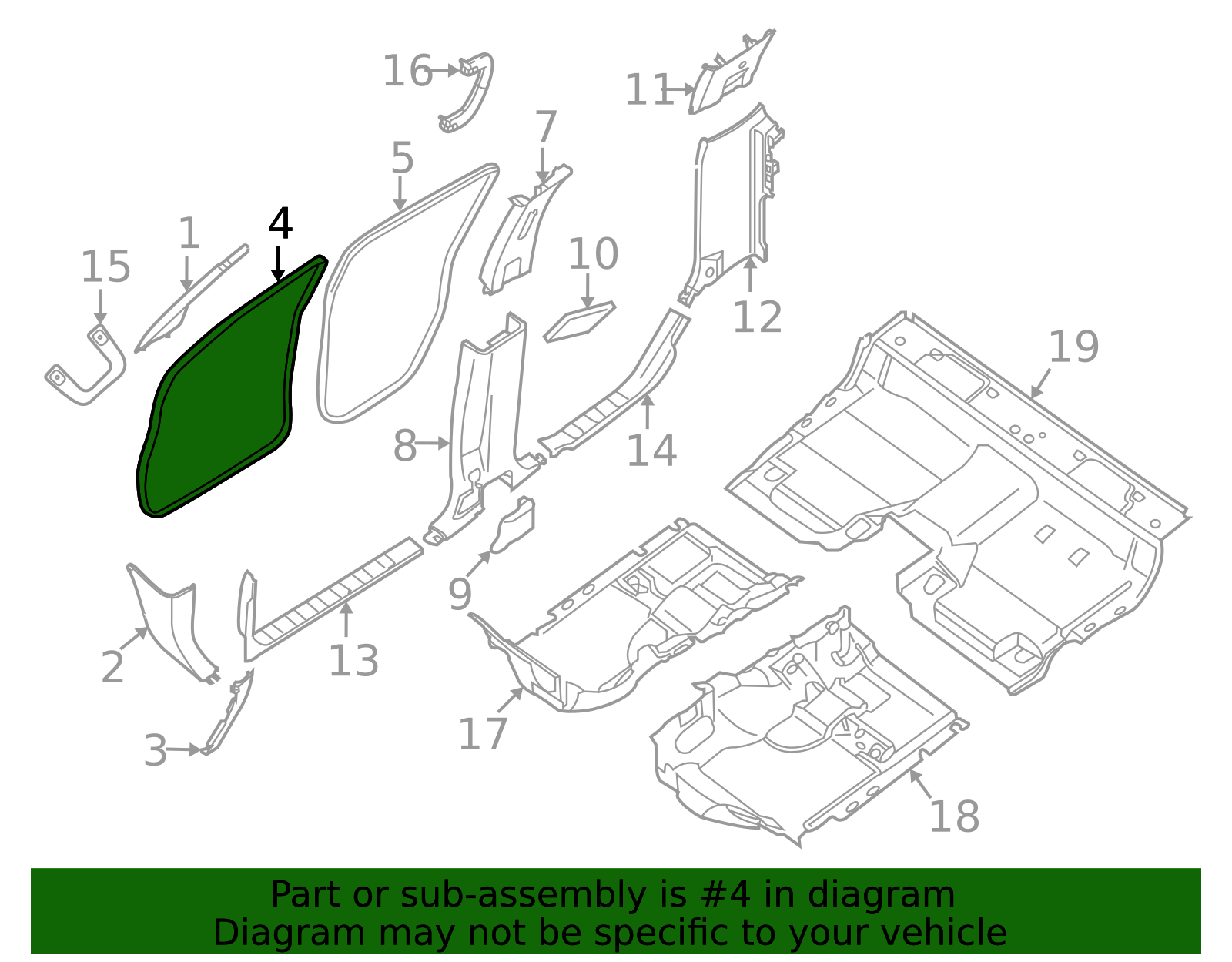 2009-2019 Nissan Opening Trim 76922-ZS50B | TascaParts.com