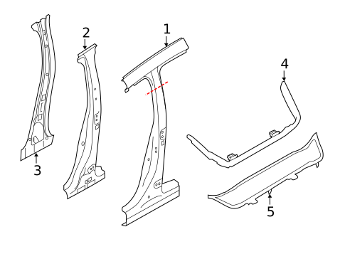 Center Pillar for 2021 Subaru Forester #0