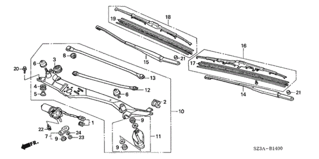 Front Windshield Wiper for 2004 Acura RL #0