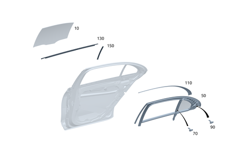 Rear Window System for 1991 Mercedes-Benz 350SD #0