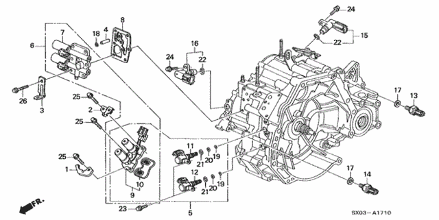AT Sensor - Solenoid (2.3L) for 1998 Honda Odyssey #0