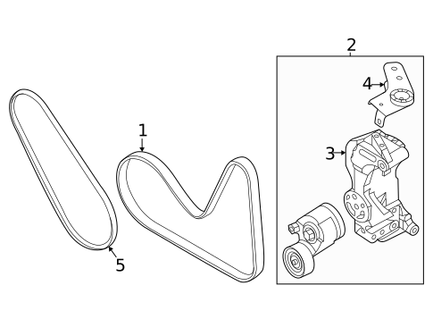 Belts & Pulleys for 2023 Genesis GV80 #0