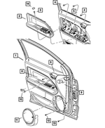 1RT36XDVAA - Interior Trim: Front Door Trim Panel, Right for Dodge: Caliber Image