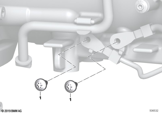7147691336 - Engine Electrical System: Fillister Head Screw - Isa M6X12 for BMW-Motorrad Image
