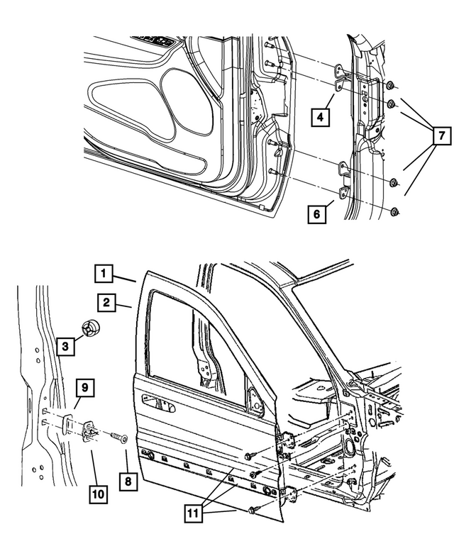 « 55075483 – Doors, Door Mirrors and Related Parts : Vertenelle De Loquet De Porte Entretoise pour Mopar Image »
