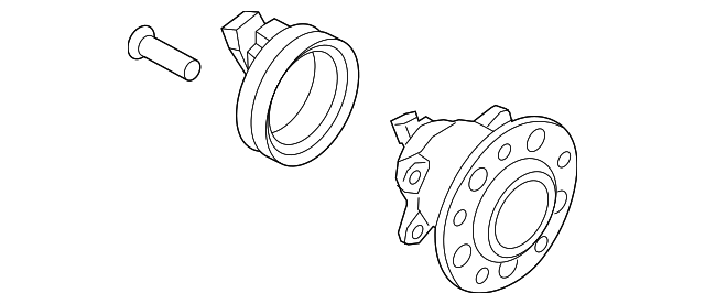 2x Rear Wheel Hub Bearing Assembly For Hyundai Elantra (01-06) & Kia Spectra (05-09)