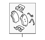 58302K2A30 - Brakes: Brake Pads Rear for Hyundai: Venue Image