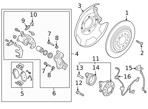 Rear Brakes for 2021 Hyundai Venue #0