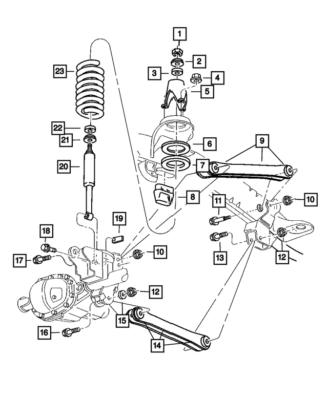 6503029 - Front Suspension &amp; Drive: Hex Nut, Upper for Mopar Image image