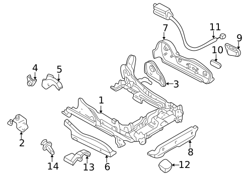 Tracks & Components for 2001 Mazda 626 #1