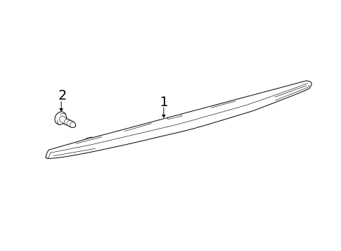 High Mounted Stop Lamp for 2019 Lexus RX350 #0