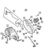 5159099AA - Transfer Case Model 241 [DHE]: Transfer Front Case for Jeep: Liberty, Wrangler, Wrangler JK Image