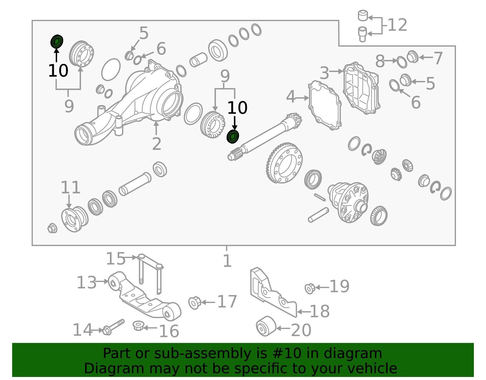 Subaru Aftermarket Part Genuine OEM Subaru Rear Axle Seal Kit - Fits Legacy, Outback, Impreza, WRX, STI Subaru Forester Drive Shaft - Foto 11