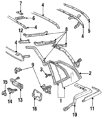 1638163 - Body: Stay Retainer for Cadillac: Allante Image
