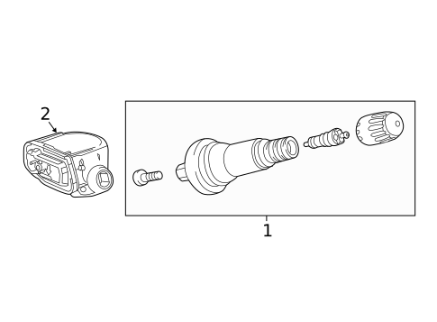 Tire Pressure Monitor Components for 2019 Chevrolet Volt #0